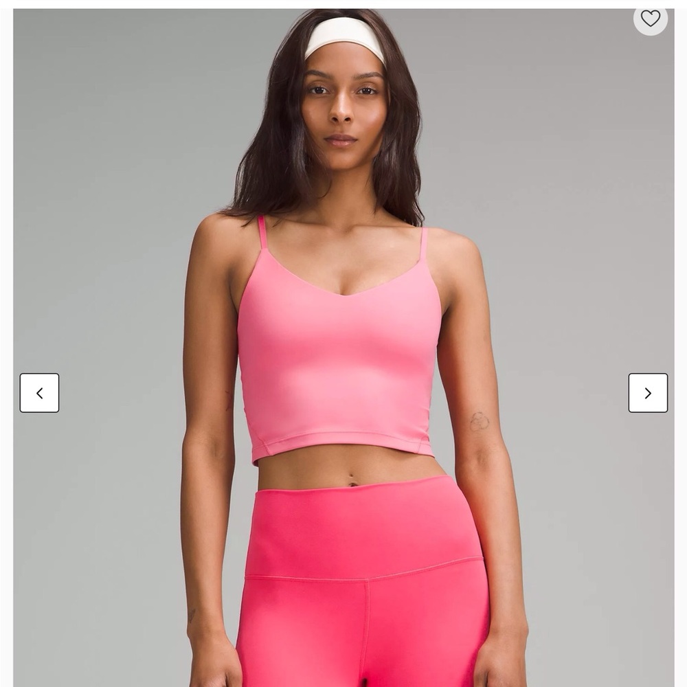 Pink and Black Athletic Cropped Cami Tanks - Picture 1 of 3